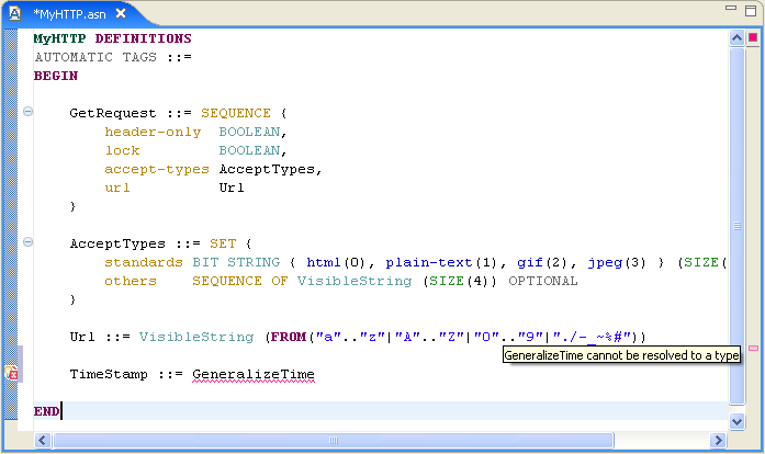 Error annotations in overview ruler